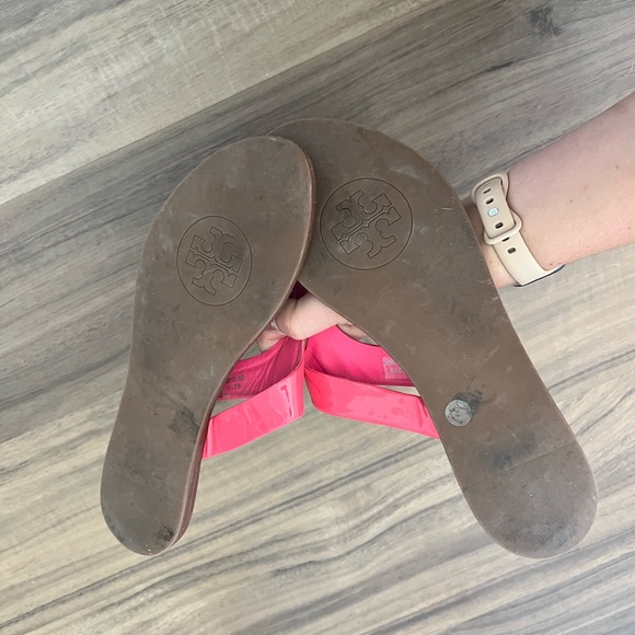 Pink Thora Tory Burch Leather Sandals - Picture 3 of 4